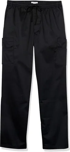 Vista 6 de Tienda Essentials Pantalón médico elástico con cordón en la cintura para hombre