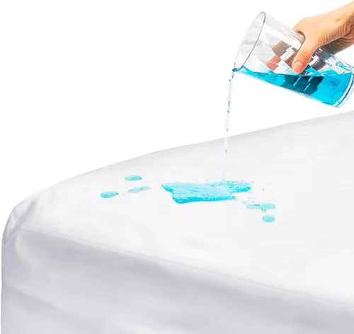 Vista 6 de DMI - Protector y funda de colchón impermeable. Sábana ajustable (bajera) contorneada para cama doble.