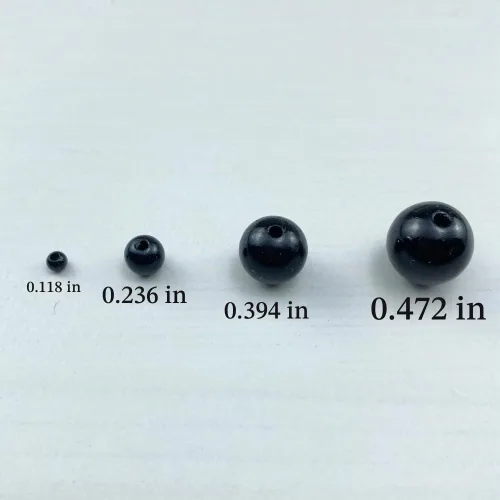 Vista 3 de 4000 piezas Cuentas de perlas para manualidades 3mm Perla de resina para hacer joyas Cuentas de perlas redondas a granel con agujero para collares