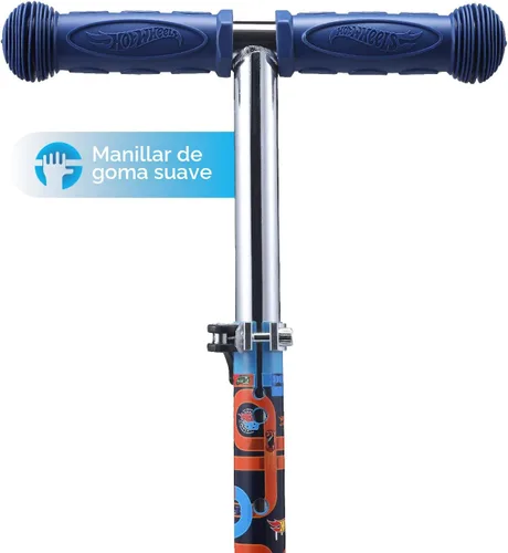 Vista 4 de Patinete para niños, auto equilibrio de 3 ruedas, ruedas LED iluminadas Hot Wheels