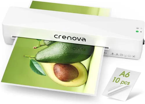 Vista 10 de Crenova Máquina laminadora con 12 hojas de laminación, máquina laminadora A3 caliente y fría con recortadora de esquina, tecnología de calentamiento