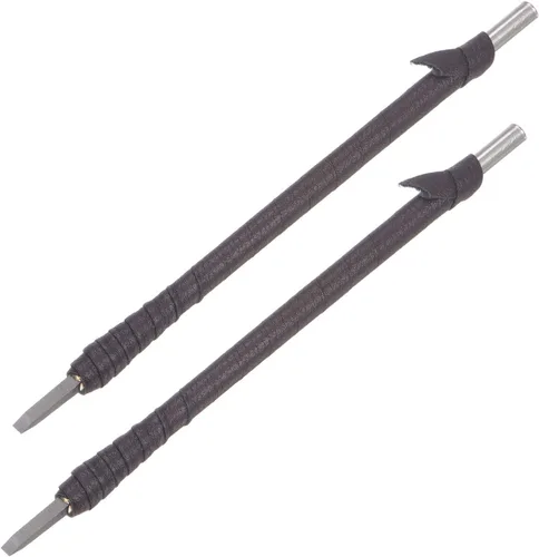 Vista 7 de uxcell Cuchillo para tallar cinceles de madera, carburo de tungsteno de 0.197 in, punta plana, herramienta de mano para carpintería, Graver de 5.906