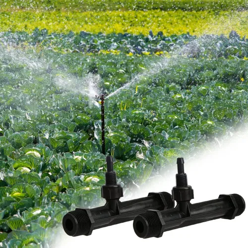 Vista 2 de RUIAN Venturi de riego de 3/4 pulgadas, inyectores de fertilizantes, tubo de agricultura, herramienta de plástico negro para jardín al aire libre