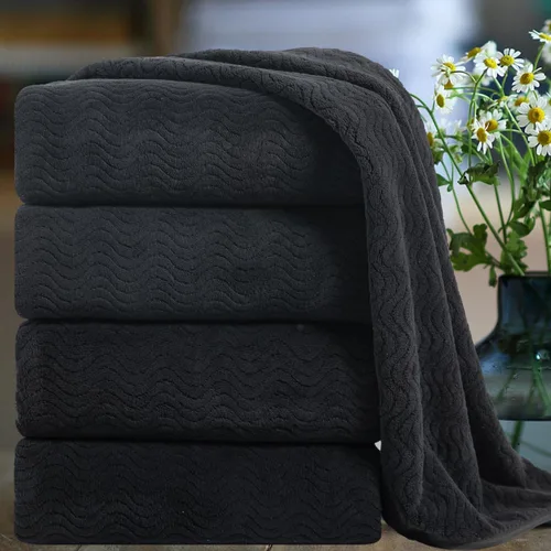 Vista 10 de Smuge Juego de toallas de baño texturizadas ultrasuaves de 8 piezas para baño, ducha, piscina, cocina, secado rápido, ligeras y altamente