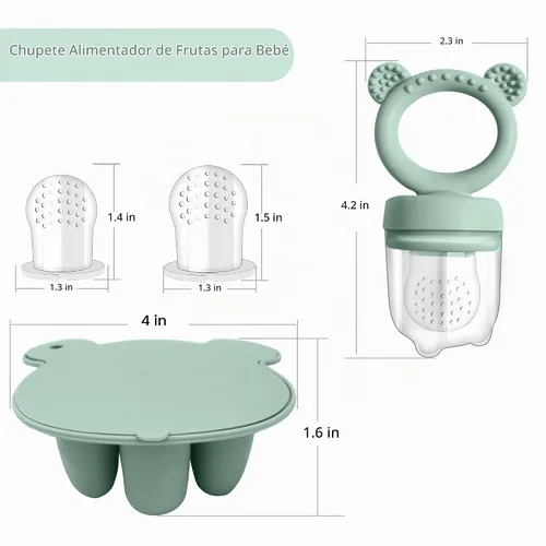 Vista 4 de BIGSPINACH Bandeja para congelador de alimentos para bebés y moldes para paletas de dentición: la solución perfecta para las necesidades