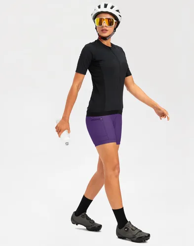 Vista 6 de Pantalones cortos de ciclismo acolchados 4D para mujer, 57 pulgadas, ropa interior de ciclismo, ciclismo de carretera, pantalones cortos para mujer