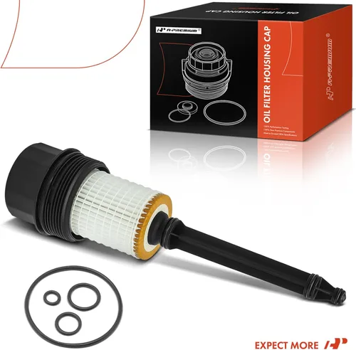 Vista 8 de A-Premium Conjunto de tapa de carcasa de filtro de aceite con filtro