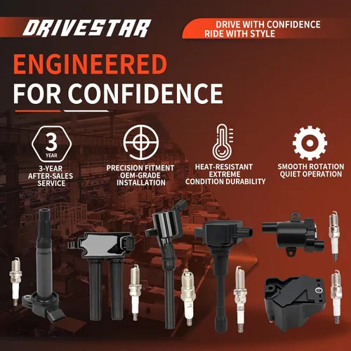 Vista 5 de 8 bobinas de encendido UF270 y 8 bujías de iridio compatibles con Dodge Dakota/Durango/Ram 1500 2000-2007, Jeep Commander/Grand Cherokee 2000