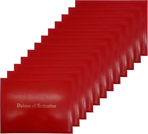Vista 20 de GraduationMall Cubierta impresa para diploma para certificado 8.5 x 11 pulgadas, color negro, paquete de 1
