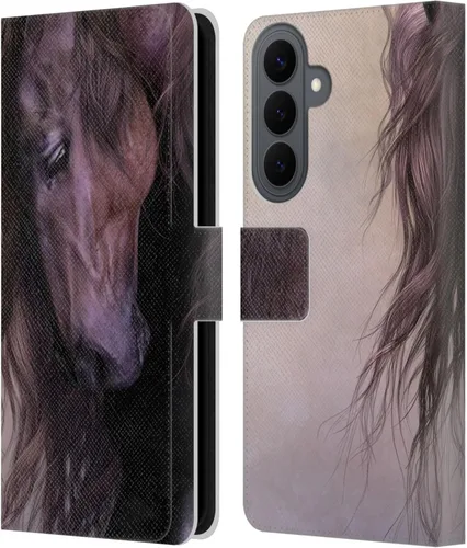 Vista 56 de Head Case Designs Officially Licensed Laurie Prindle A Morgan Christmas Western Stallion Leather Wallet Case Compatible with Samsung Galaxy A07 4G