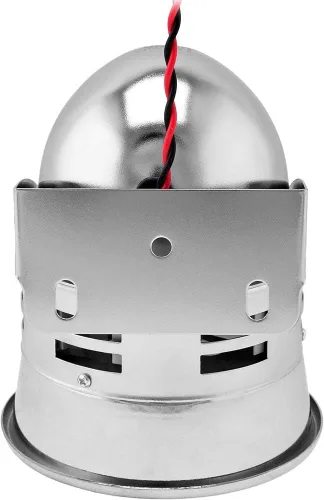 Vista 3 de Vixen Horns VXS4006C - Alarma/Sirena de Metal, 12 V, cromada, con motor eléctrico potente (Alerta Aérea)