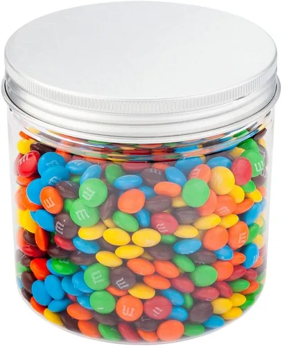 Vista 23 de Restaurantware RW Base Tarros de caramelo de 1 onza 10 recipientes de almacenamiento de cocina duraderos – Tarros redondos herméticos de plástico