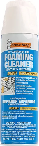 Vista 5 de NU-Calgon 4171-75 Evap Foam Limpiador de bobina evaporador sin enjuague, 18 onzas y limpiador de bobina de espuma Frost King ACF19, 19 onzas, 19