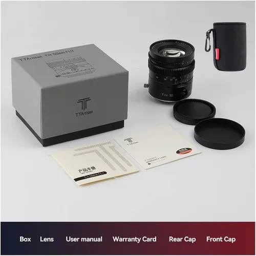Vista 9 de TTartisan Lente de inclinación F1.4 de 1.969 in, compatible con cámaras Sony E-Mount sin espejo de fotograma completo Alpha a7 a7II a7III a7R a7RII