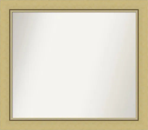 Vista 79 de Amanti Art Landon Gold Espejo de baño, espejo de pared o espejo de tocador de baño sobre el fregadero (26.25 x 26.25 pulgadas) Espejo no biselado