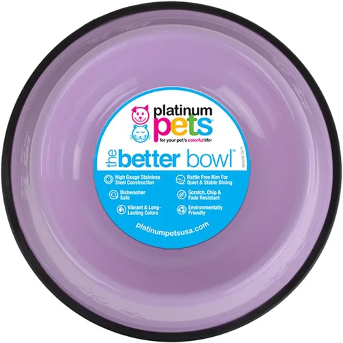 Vista 12 de Platinum Pets - tazón de acero inoxidable para gatos y perros que no se vuelca
