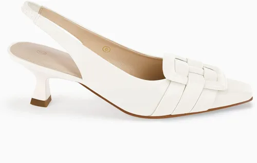 Vista 4 de Zapatos de vestir con tacón bajo y puntera cerrada para mujer, zapatos de vestir sexy y elegantes para boda y oficina