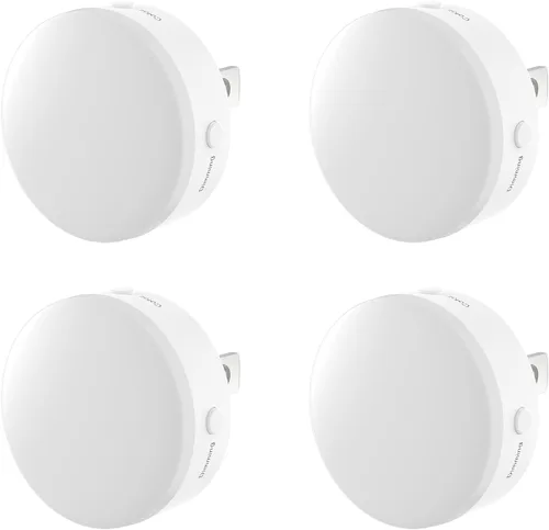 Vista 13 de Luz nocturna enchufable, mini luces nocturnas LED regulables para niños, sensor automático del atardecer al amanecer, lámpara nocturna de encendido