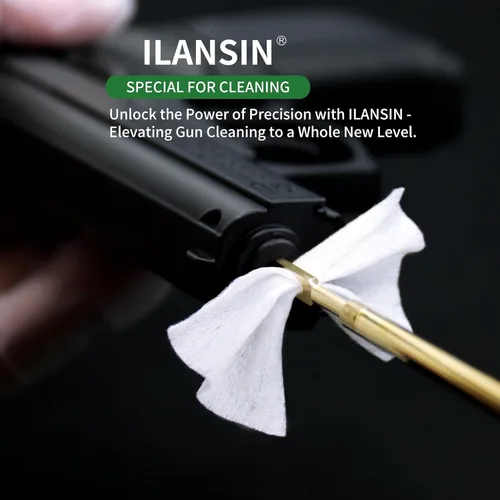 Vista 3 de Cotton Gun Cleaning Patches + Needle Odorless CLP Oil，Lint Free Gun Cleaning Cloth,Wipes for Pro Shot Pistol/All Caliber of Firearms Gun Cleaning