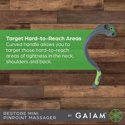 Vista 2 de Gaiam Restore Mini Pinpoint - Rodillo de masaje muscular