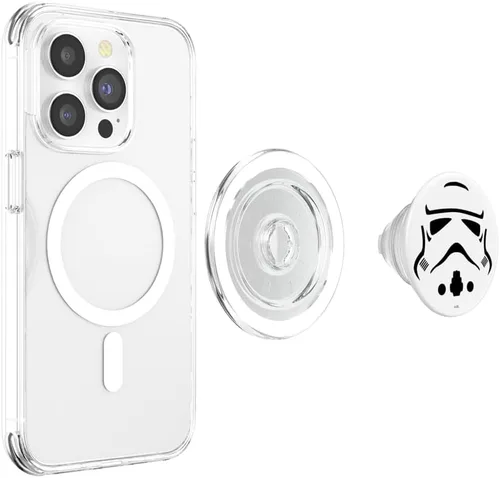 Vista 4 de Star Wars Storm Trooper - Plantilla para casco PopSockets MagSafe PopGrip para iPhone