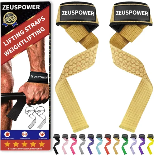 Vista 9 de Lifting Straps Wrist Straps for Weightlifting Gym Straps Weight Lifting Deadlift Workout Women Men Dumbbell Straps for Hand RDL Strap Exercise