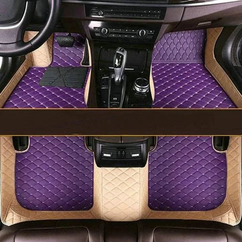 Vista 7 de La personalización privada incluye el 96% de los sedán, SUV, tapetes de coche deportivo, forro de cuero antideslizante, alfombrillas de auto Beige
