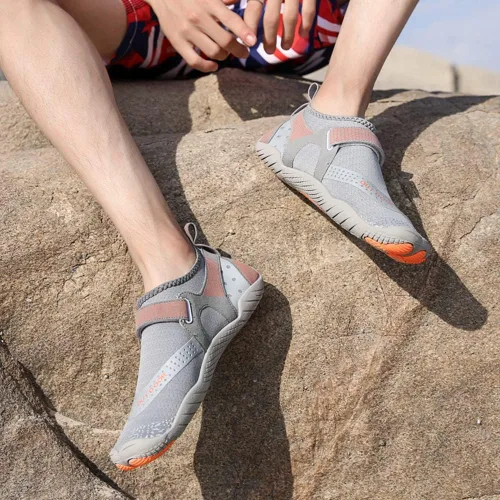 Vista 7 de YING LAN Zapatos de agua para hombres y mujeres, secado rápido, antideslizantes, para playa, natación, deportes acuáticos, buceo, vela, kayak