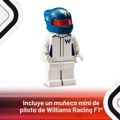 Vista 4 de LEGO Speed Champions Williams Racing FW46 F1 - Juego de construcción para niños, niños y niñas, a partir de 10 años, auto de juguete para fanáticos