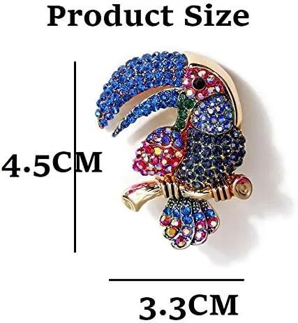 Vista 2 de Rosette Hair Broche de cristal brillante con diamantes de imitación Broche de cristal brillante colorido regalo para mujeres y niñas