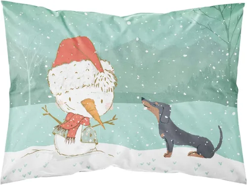 Vista 52 de Caroline's Treasures BB7625PILLOWCASE - Funda de almohada decorativa de tela con texto en inglés "Welcome Friends" Airedale Terrier estándar