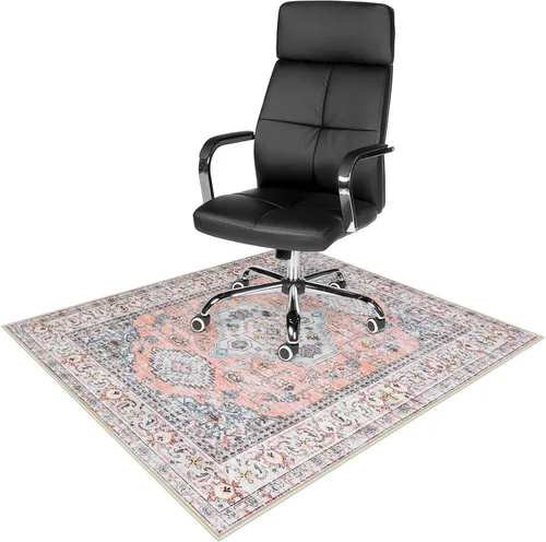 Vista 17 de Anidaroel Alfombra para Silla de Oficina para Piso de Madera Dura, Protector para Silla con Ruedas de 36"x48", Alfombra para Computadora