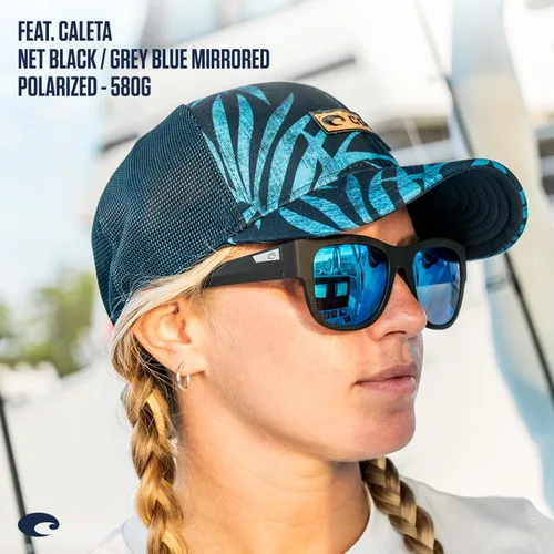 Vista 7 de Costa Del Mar Gafas de sol Caleta Aviator para mujer