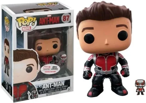 Vista 4 de POP Marvel: Avengers - Figura de vinilo exclusiva de Ant-Man Unmasked (incluye funda protectora compatible con POP Box), multicolor, 3.75 pulgadas