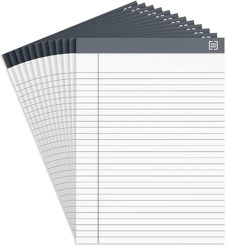 Vista 12 de TRU RED Staples TR57363 Bloc de notas, 8.5 x 11.75 pulgadas, rayas anchas, pasteles, 50 hojas/bloc
