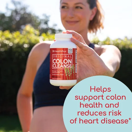 Vista 7 de Health Plus Apoyo digestivo de limpieza de colon Fibra diaria natural para la eliminación de toxinas para reducir la hinchazón Apoya la salud