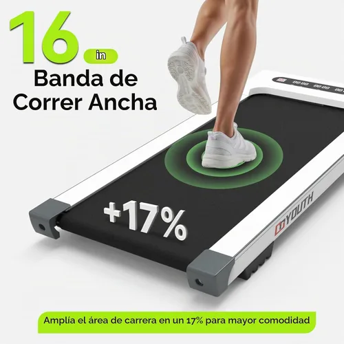 Vista 5 de APP - Cinta de correr compacta de control inteligente, máquina de correr silenciosa y cómoda con conexión de código QR y competencia divertida