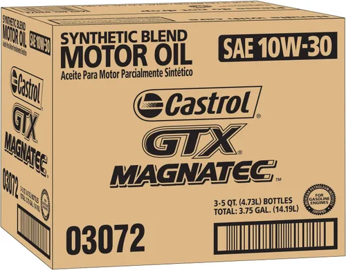 Vista 3 de Castrol 06450 GTX High Mileage 10W-30 -Aceite de motor sintético mezclado