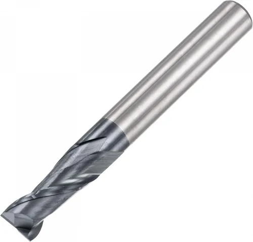 Vista 13 de uxcell Fresa de extremo de nariz cuadrada, punta de 0.039 in de diámetro de carburo sólido recubierto AlTiN Fresa CNC Fresa de 2 flautas en espiral