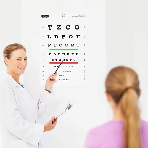 Vista 5 de PECULA Snellen - Tabla de pared para exámenes oculares - 10 pies 9 x 14 pulgadas