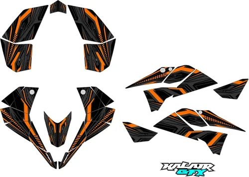 Vista 5 de Kit de gráficos para KTM 450XC 450SX 525XC 525SX (2008-2013) Prime Series Cm 16 Mil – ATV UTV Dirt Bike Adhesivos, Quad Dirtbike Racing Decal