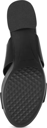 Vista 4 de Aerosoles Sandalia de tacón elegante para mujer, Cuero negro