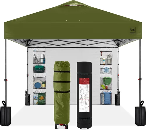 Vista 39 de Best Choice Products Carpa Toldo Desplegable de 10x10 pies para Instalación de 1 Persona, Refugio Portátil Instantáneo con Botón de 1 Toque