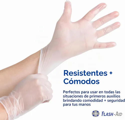 Vista 8 de Guantes de primeros auxilios empaquetados individualmente