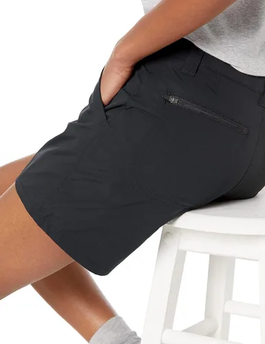 Vista 3 de Tienda Essentials Pantalones cortos de senderismo para mujer de tejido elástico de 5 pulgadas con bolsillos