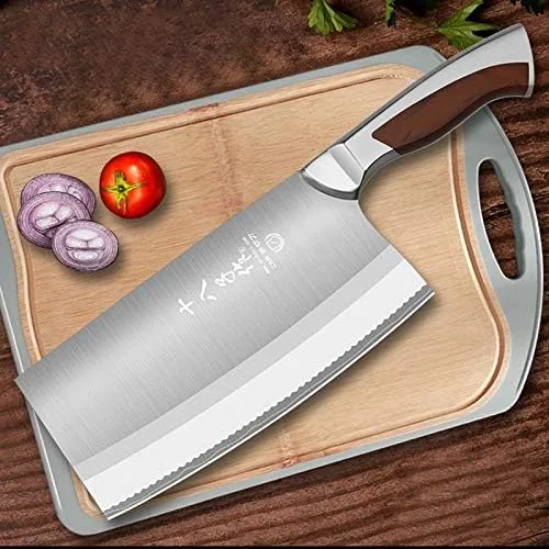 Vista 5 de Cuchillo de carne, accesorios de cocina tradicionales de acero al carbono, cuchillos de corte, cuchillos de chef, cuchillos de utilidad, estilo chino