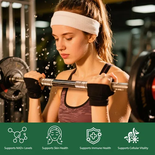 Vista 3 de NMNH 1800mg Suplemento liposomal NAD+, alternativa NMNH NMN con ribósido de nicotinamida y resveratrol, refuerzo NAD para energía celular, apoyo