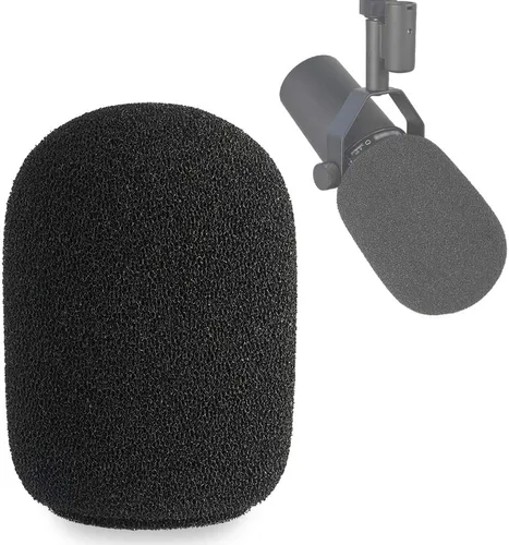 Vista 8 de YOUSHARES SM7B - Filtro pop para micrófono Shure, protector peludo compatible con Shure SM7B, micrófono vocal dinámico SM7dB (gris)