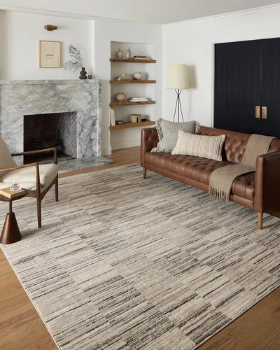 Vista 12 de Loloi Darby - Alfombra decorativa de 2 pies y 7 pulgadas x 4 pies DAR-05 Approx. 3x4 Entryway Kitchen, Contemporary, Sophisticated, Cozy