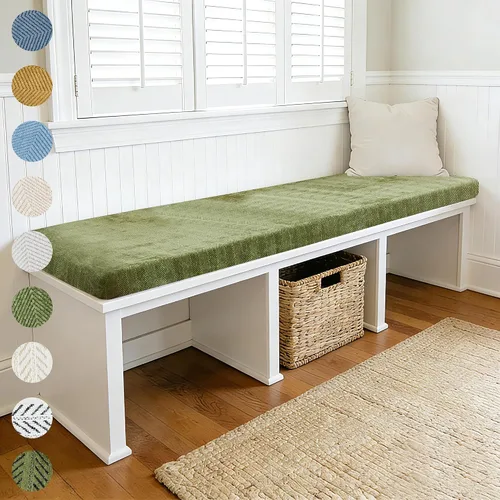 Vista 11 de Cojín personalizado para ventana de bahía, cojín de asiento de ventana, cojín de asiento personalizado para alféizar de ventana, cojines de espuma